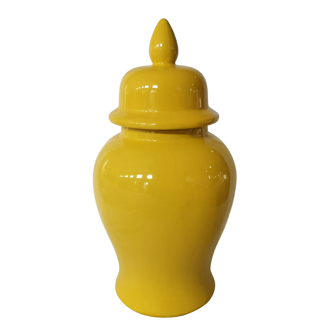 18" Temple Jar, Yellow