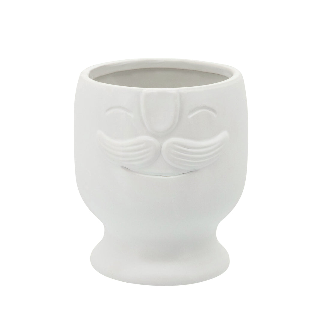 S/2 FACE PLANTER 6/7", WHITE