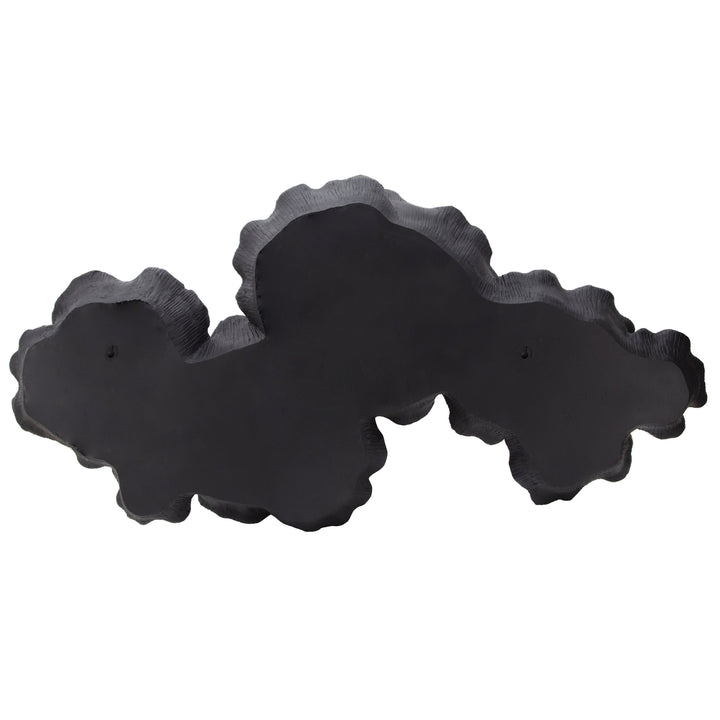 RESIN 41" WALL FLOWERS, BLACK