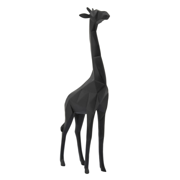 RESIN 16"H, GIRAFFE, BLACK