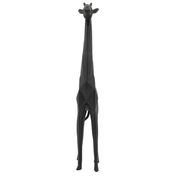 RESIN 16"H, GIRAFFE, BLACK