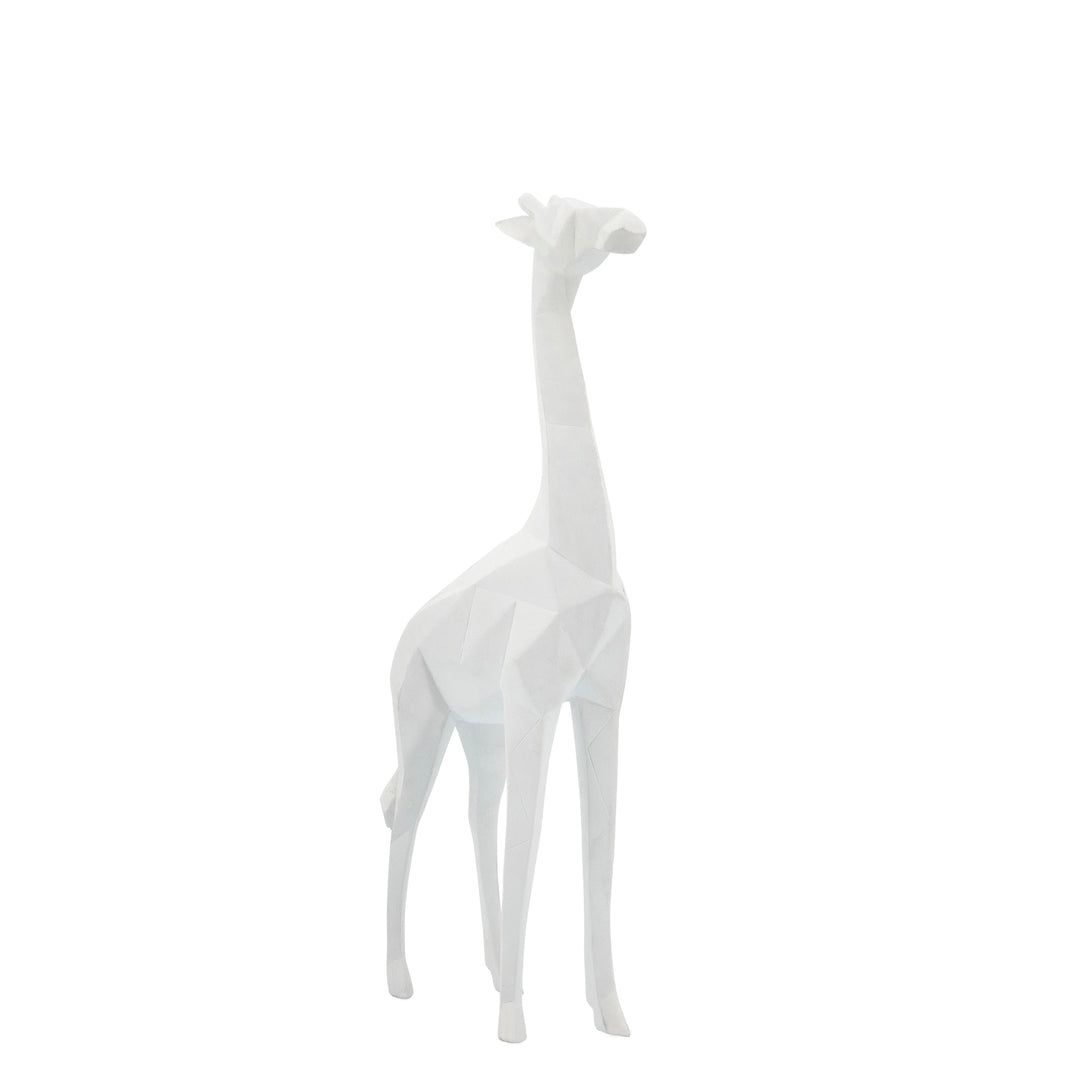 RESIN 16"H, GIRAFFE, WHITE