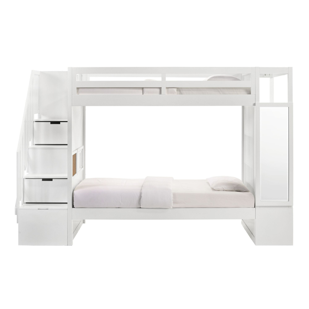 Brian Twin Over Twin Bunk Bed In White