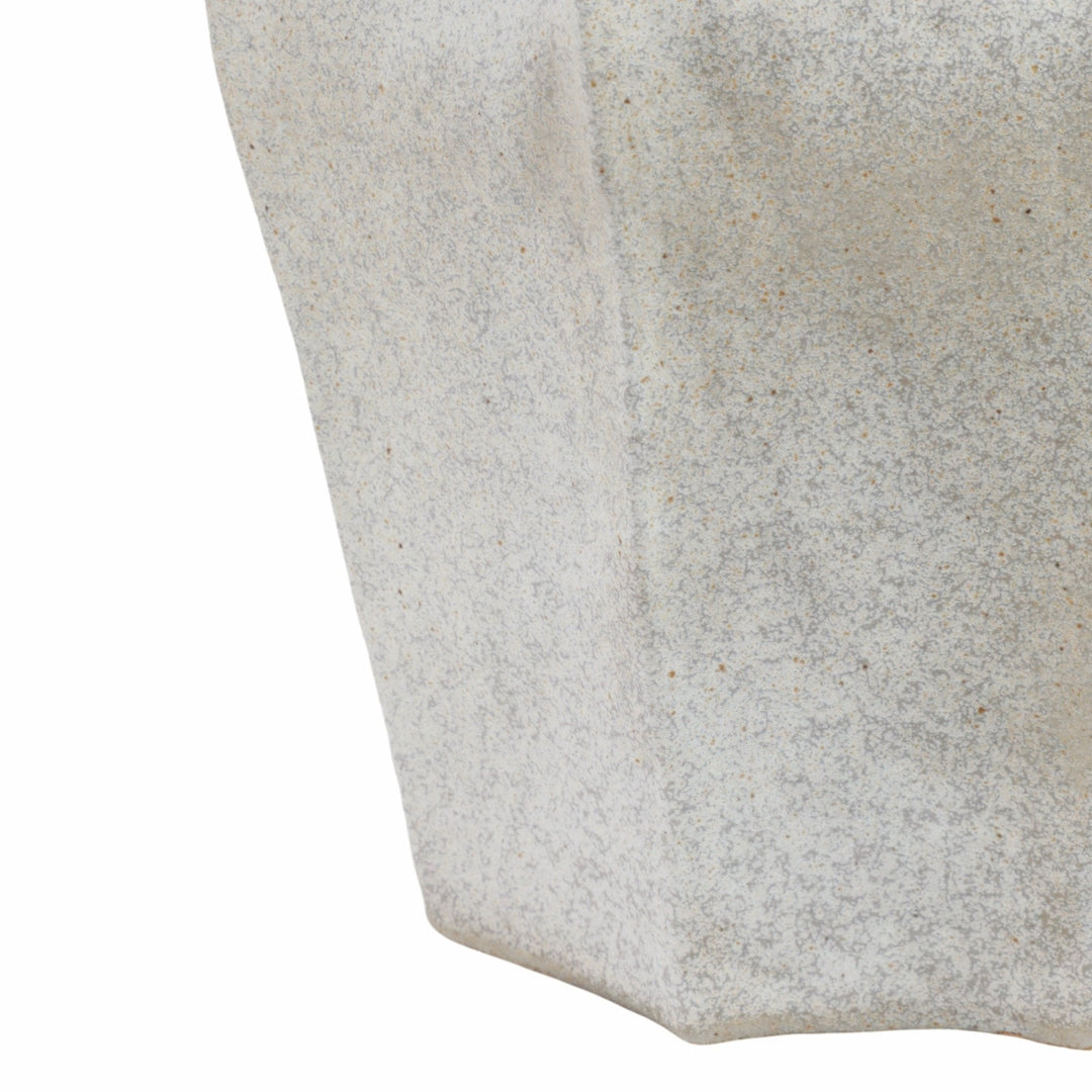15"DELRIO SMALL PORCELAIN VASE, GRAY