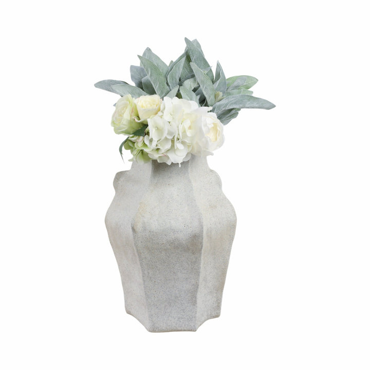15"DELRIO SMALL PORCELAIN VASE, GRAY