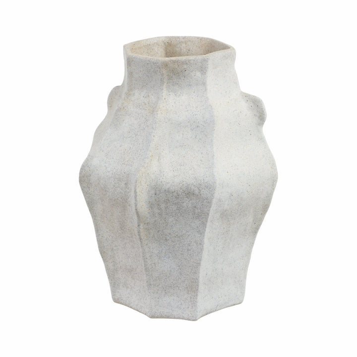15"DELRIO SMALL PORCELAIN VASE, GRAY