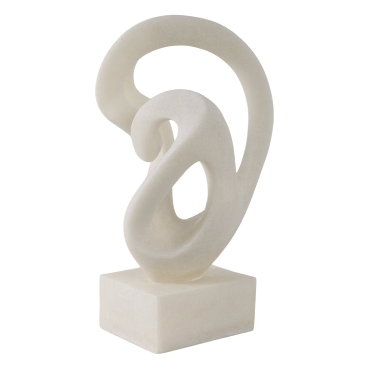 16" Cowley Quartz Resin Statuary, White
