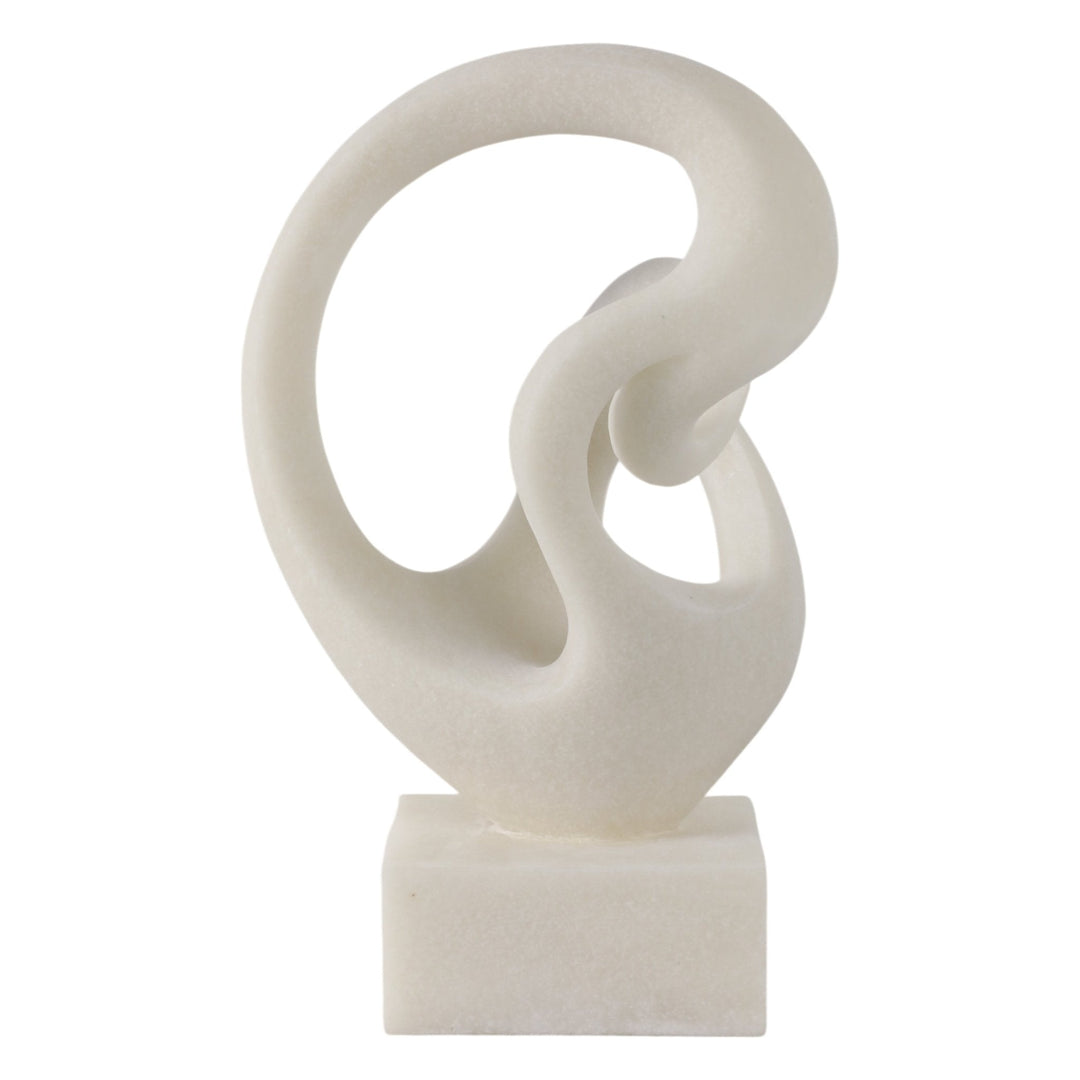 16" Cowley Quartz Resin Statuary, White
