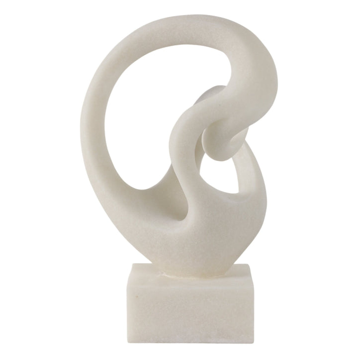 16" Cowley Quartz Resin Statuary, White