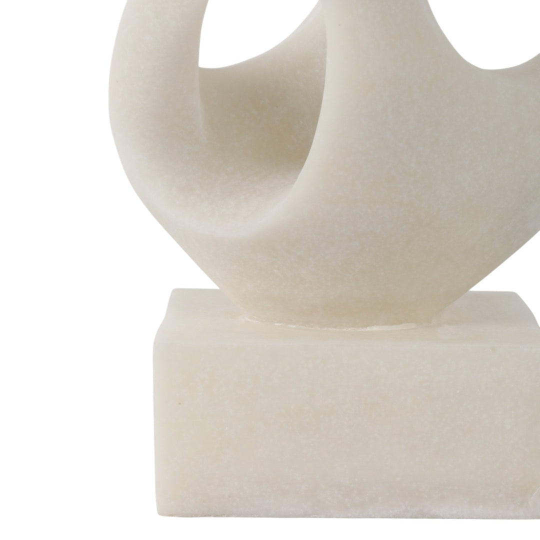 16" Cowley Quartz Resin Statuary, White