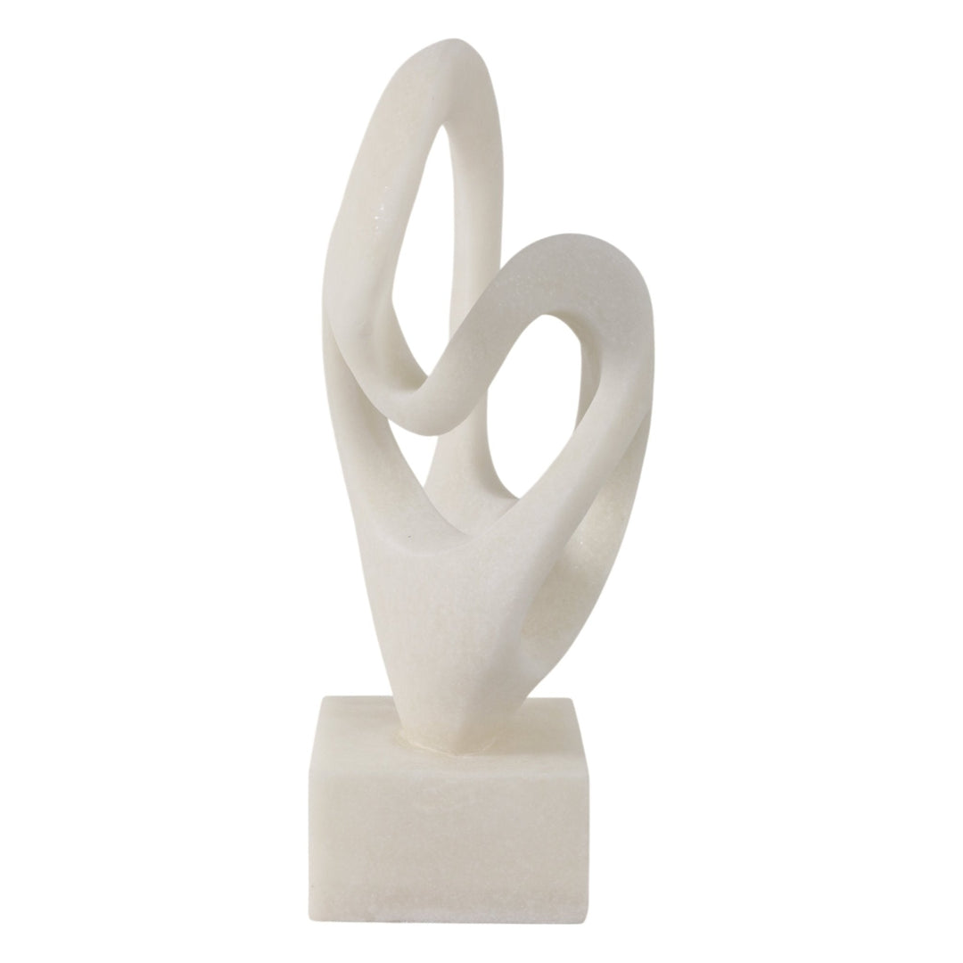 16" Cowley Quartz Resin Statuary, White