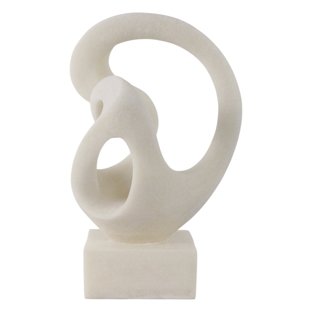 16" Cowley Quartz Resin Statuary, White