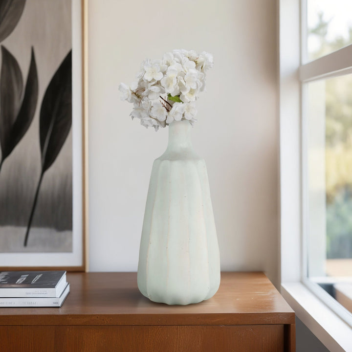16" NEWBRIDGE LARGE TEAL ECOMIX VASE