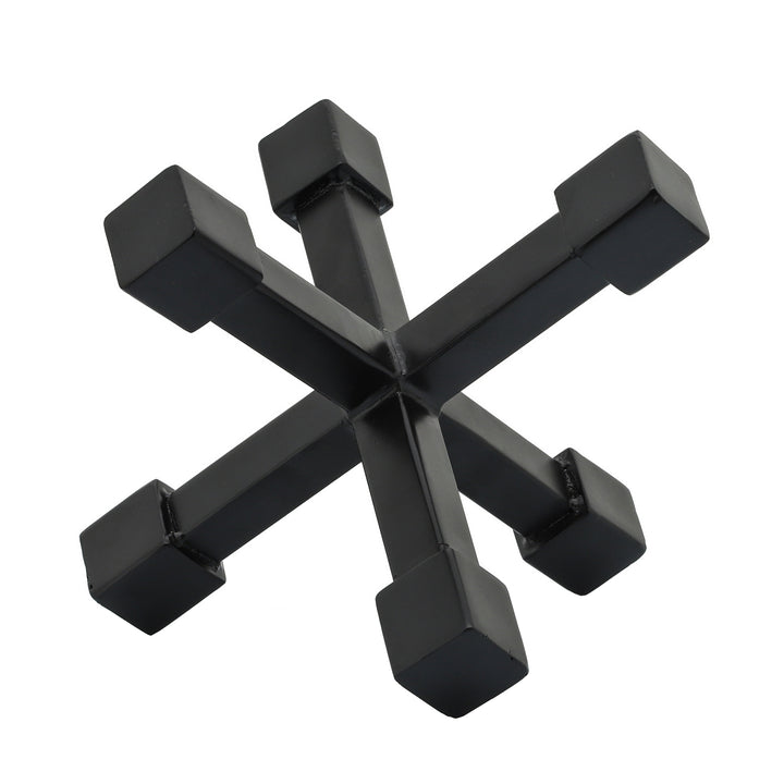 METAL 9" DECORATIVE JACK, BLACK