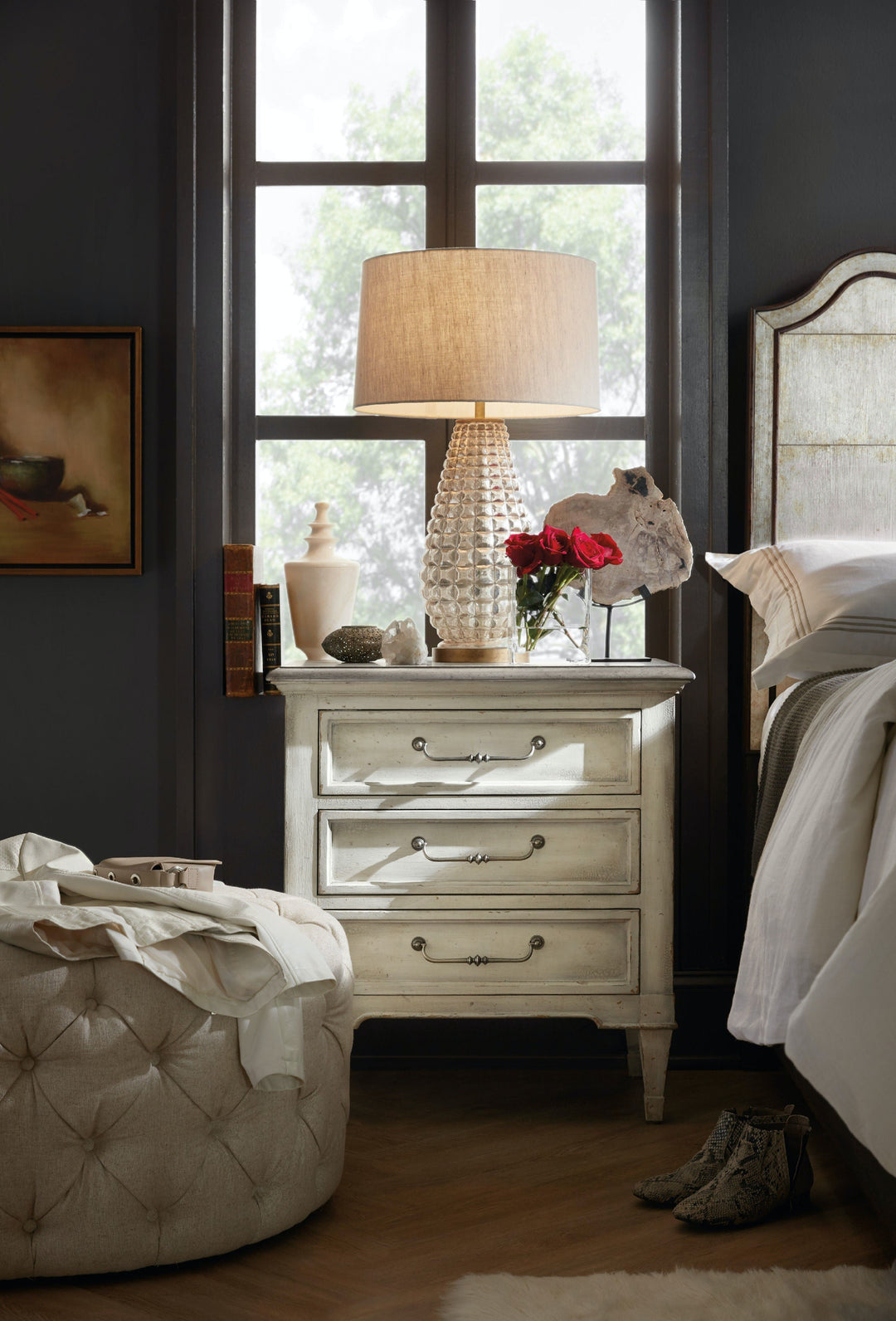 Arabella Three-Drawer Nightstand