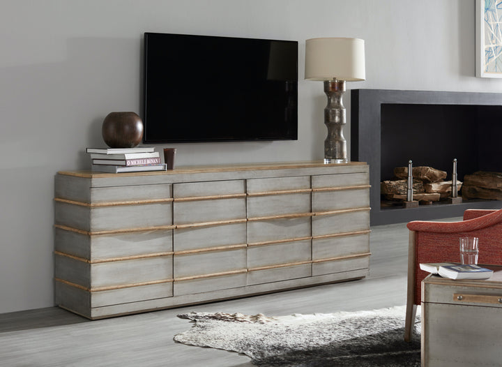 Urban Elevation Metal Entertainment Credenza