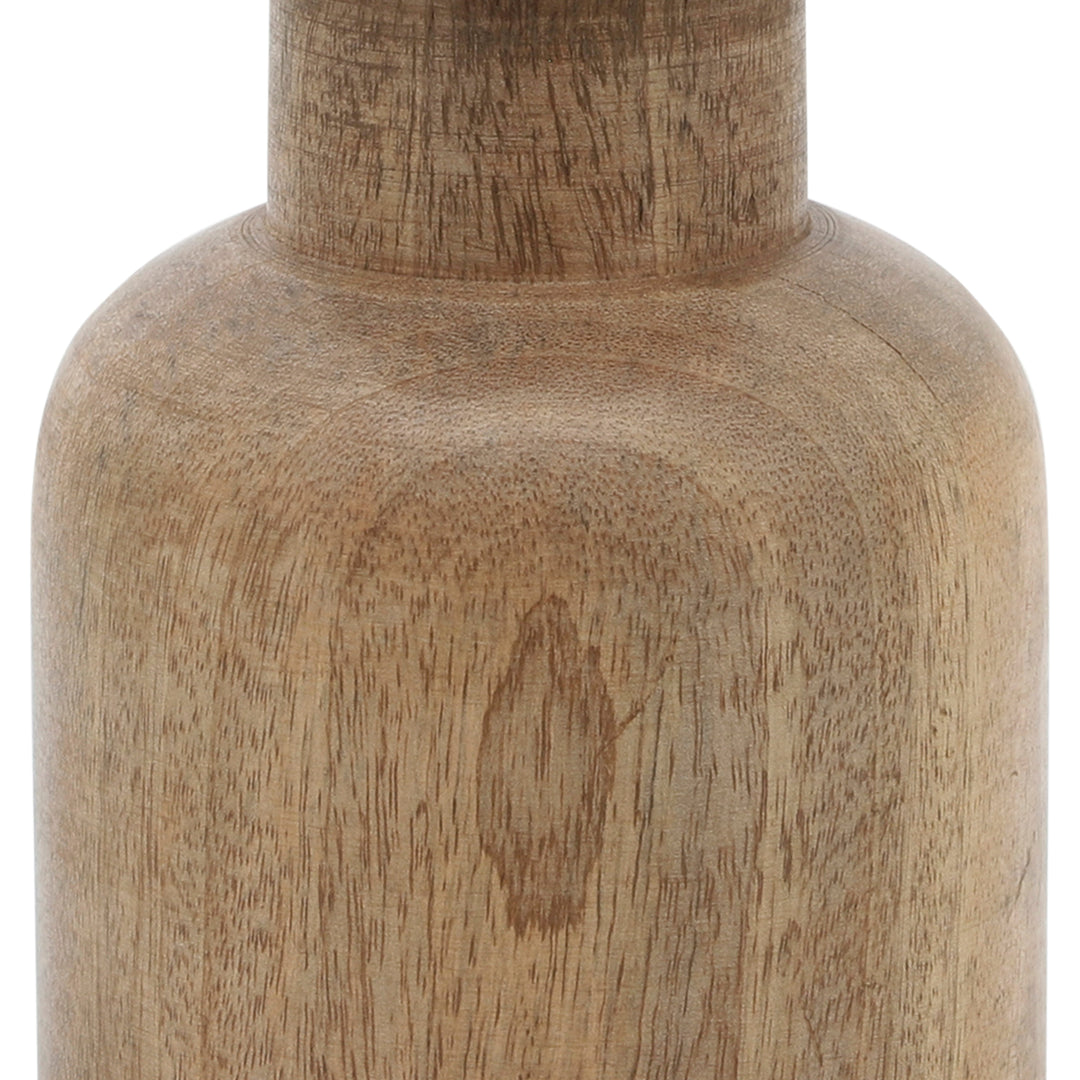 10" WOODEN PILLAR STAND, NATURAL