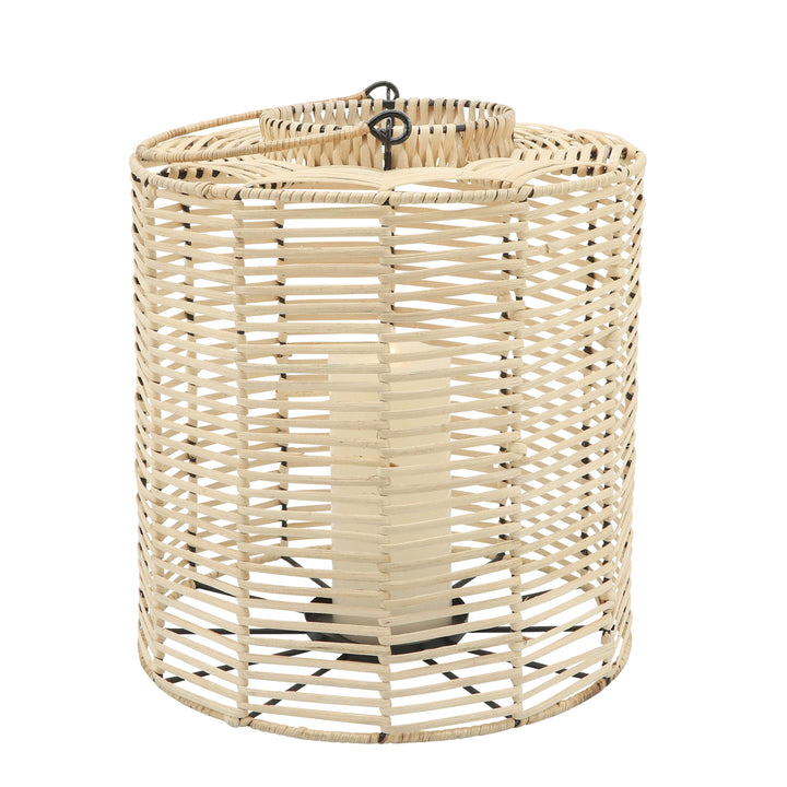 RATTAN, S/2 15/18" HURRICANE CANDLE HOLDER, NAT