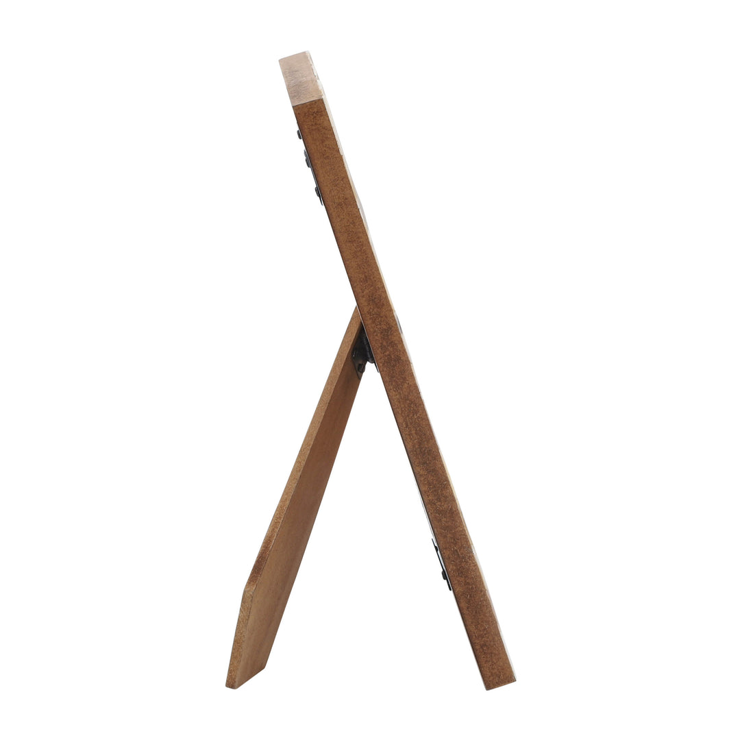 Resin, 4X6 Capiz Design Photo Frame, Silver