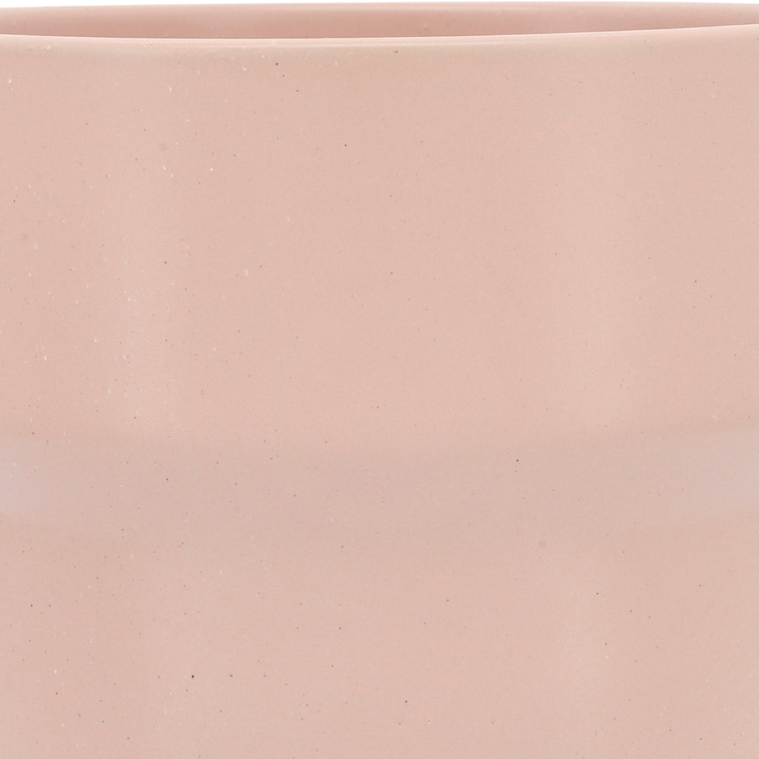 Cer, S/3 7/9/10"D Mushroom Planters, Blush