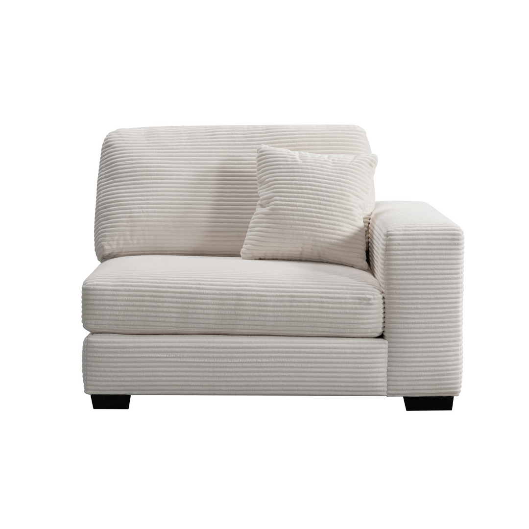 Luna Cream Right Arm Facing Seater W134