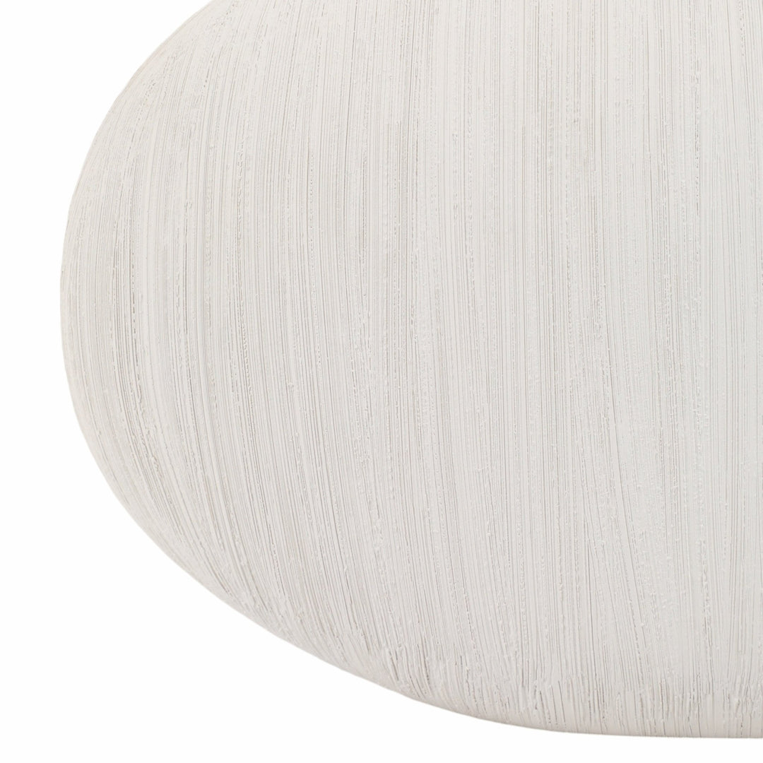 16x11" Cascais Small White Portugal Vase