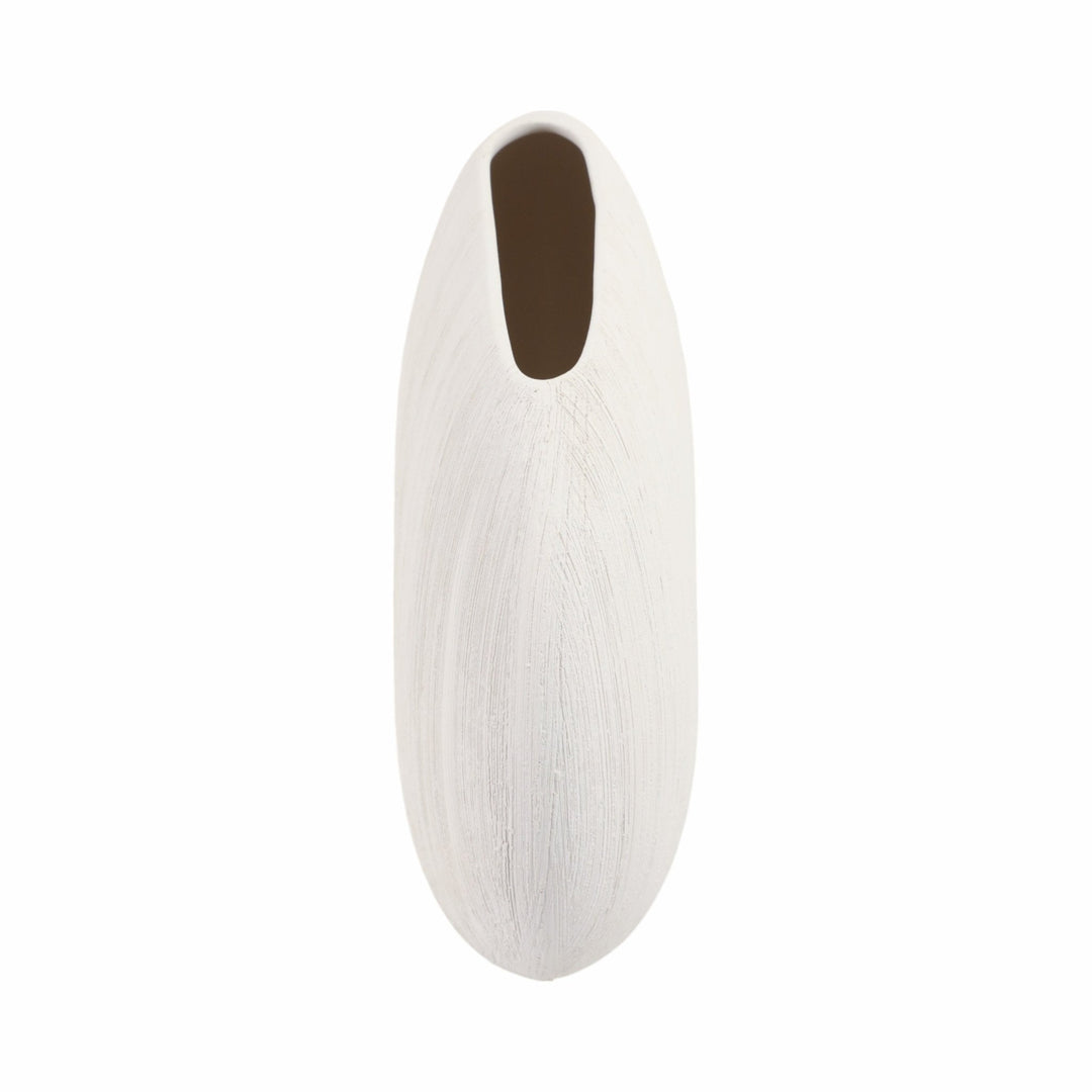 16x11" Cascais Small White Portugal Vase