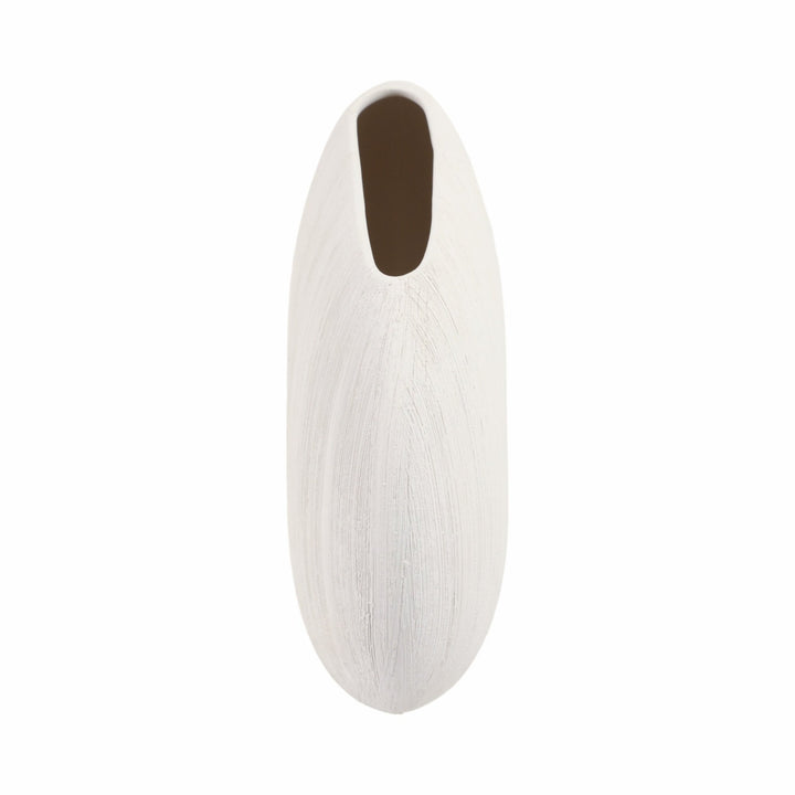 16x11" Cascais Small White Portugal Vase