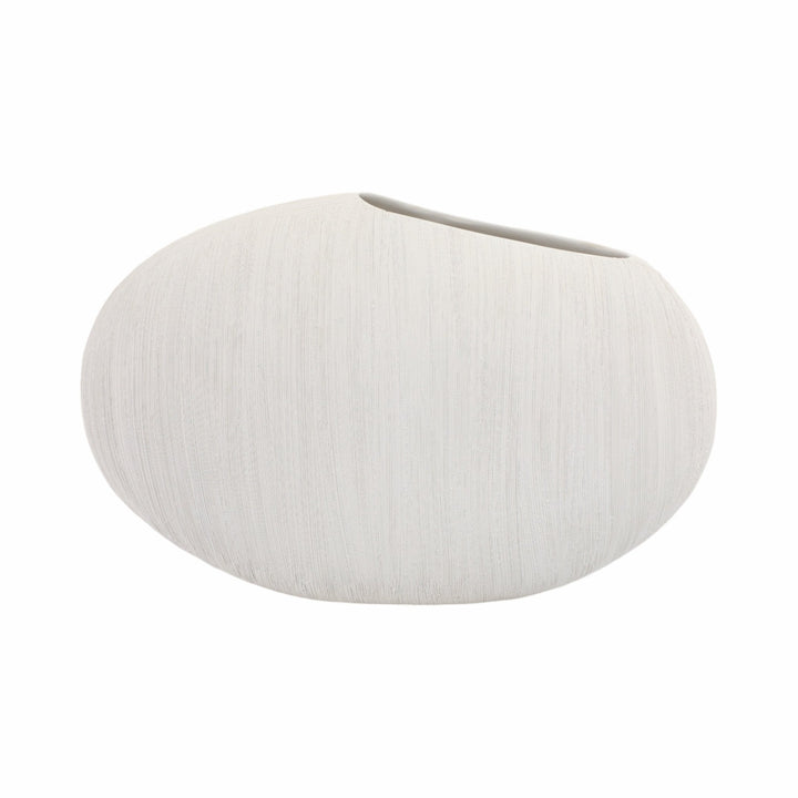 16x11" Cascais Small White Portugal Vase