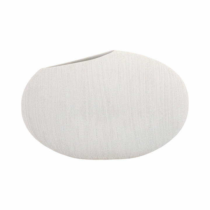 16x11" Cascais Small White Portugal Vase
