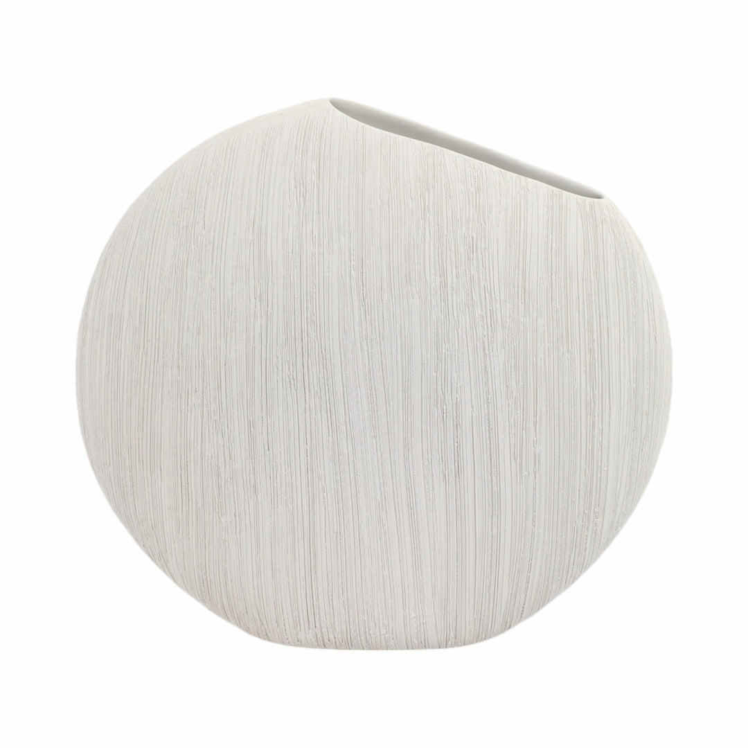 16x15" Cascais Large White Portugal Vase