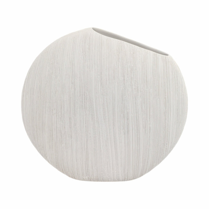 16x15" Cascais Large White Portugal Vase