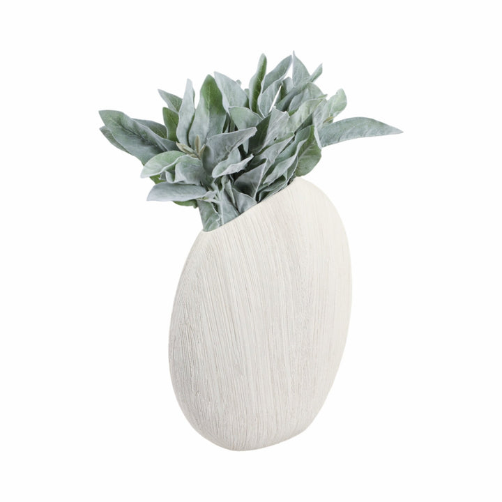 16x15" Cascais Large White Portugal Vase