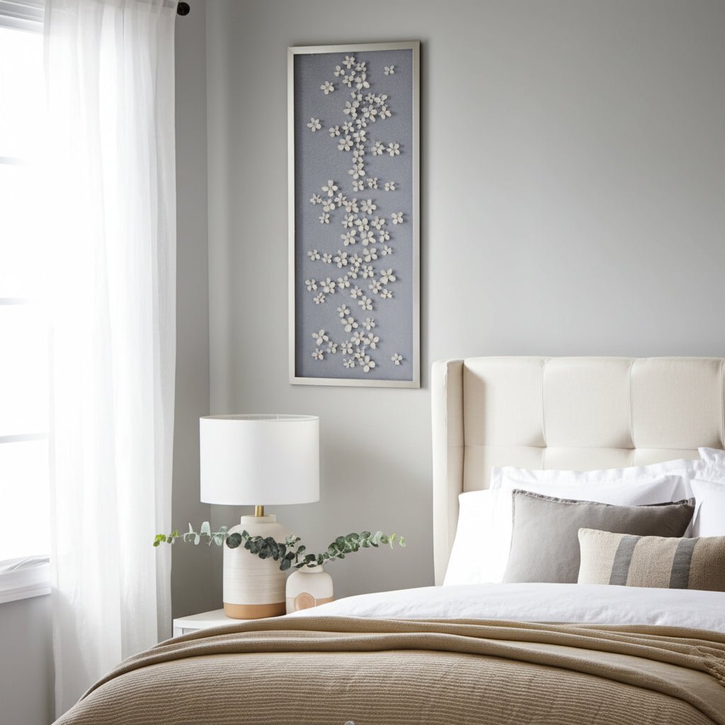 16X42 CHARNEY DIMENSIONAL FLOWER SHADOWBOX ART