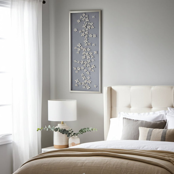 16X42 CHARNEY DIMENSIONAL FLOWER SHADOWBOX ART