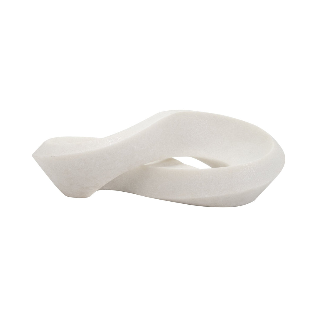 17" INFINITY DECOR BOWL, WHITE