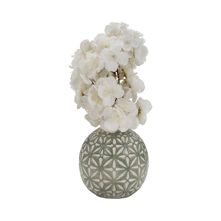 CER, 6" DAISY VASE, DARK SAGE