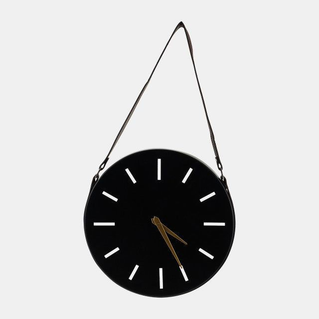 METAL, 14" WALL CLOCK, BLACK