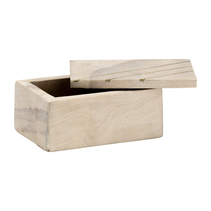 Marble Top, 19"H Coffee Table Gls Base, Bronze/Wht