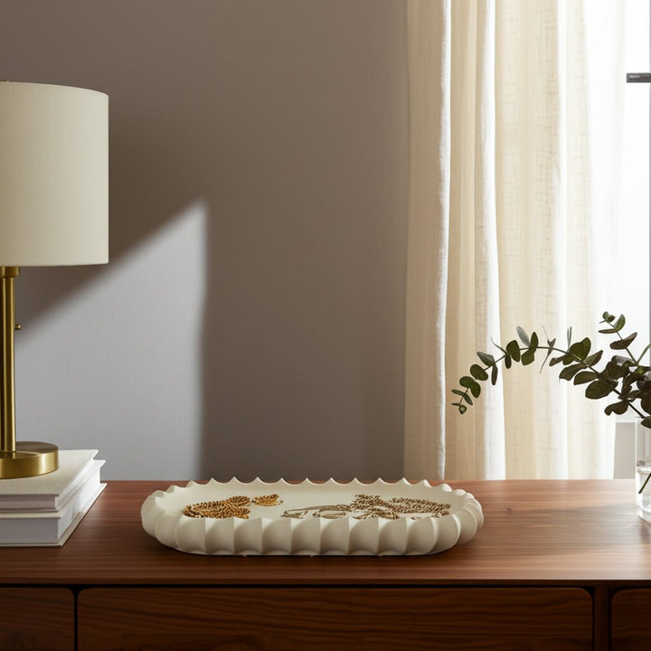 18" Tivia Ceramic Tray
