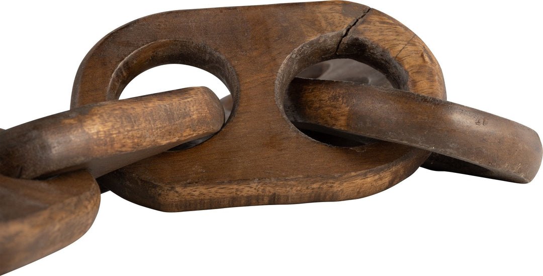 18" WOODEN CHAINS, BROWN