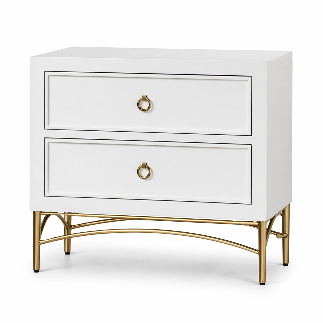 WHITE PEARL NIGHT STAND