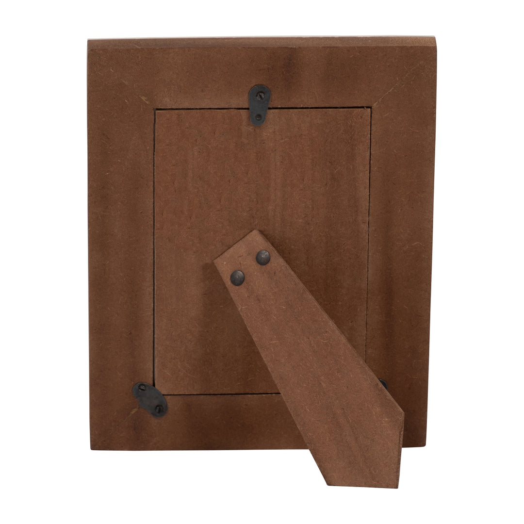 RESIN, 4X6 CASCADING WOOD PHOTO FRAME, WHITE