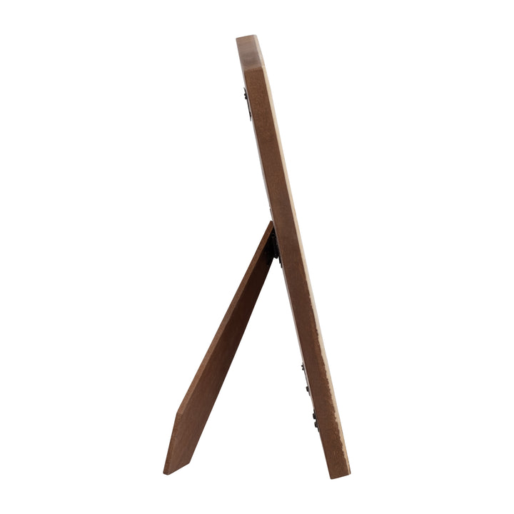 RESIN, 5X7 CASCADING WOOD PHOTO FRAME, WHITE