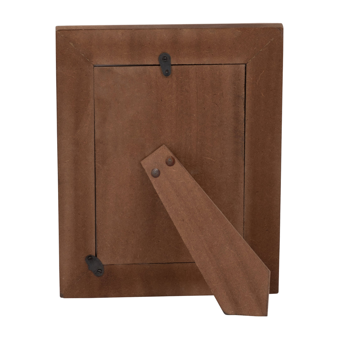 RESIN, 5X7 CASCADING WOOD PHOTO FRAME, WHITE