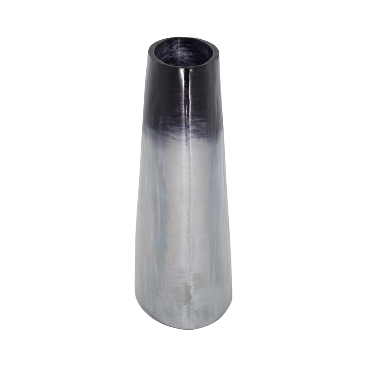 GLASS, 8" OMBRE VASE, BLUE