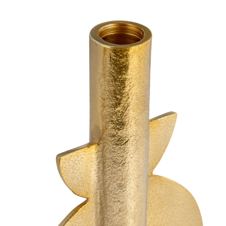 METAL, S/2 9" NOMAD TAPER CANDLEHOLDERS, GOLD