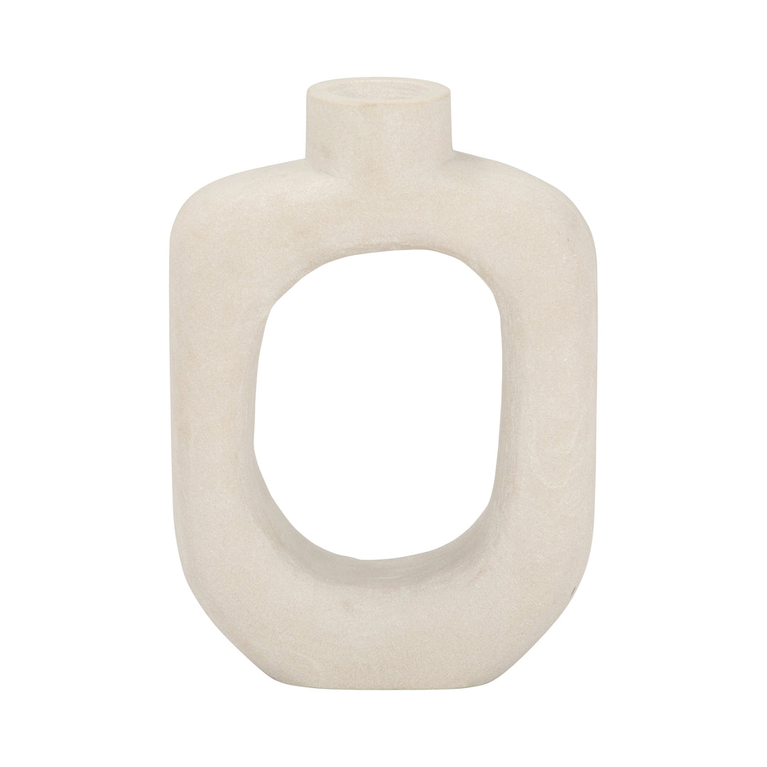 STONE, 10" OPEN CUT VOTIVE HOLDER, NATURAL