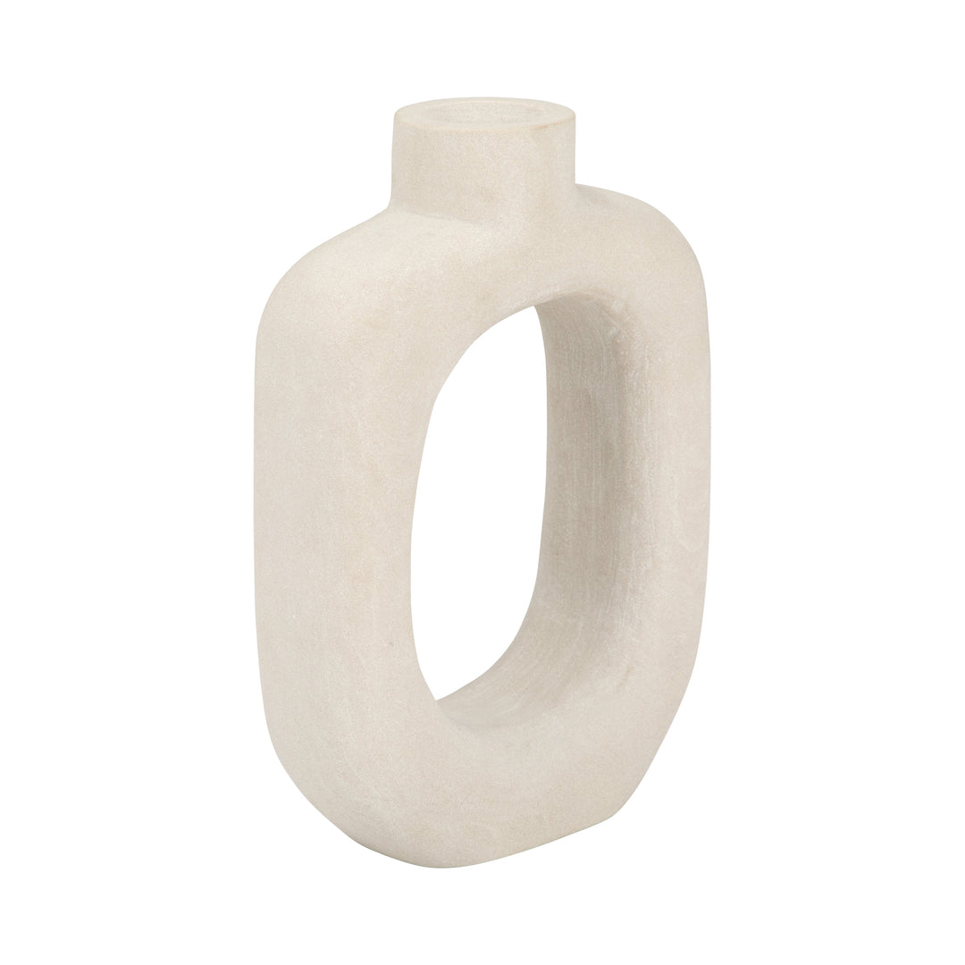 STONE, 10" OPEN CUT VOTIVE HOLDER, NATURAL