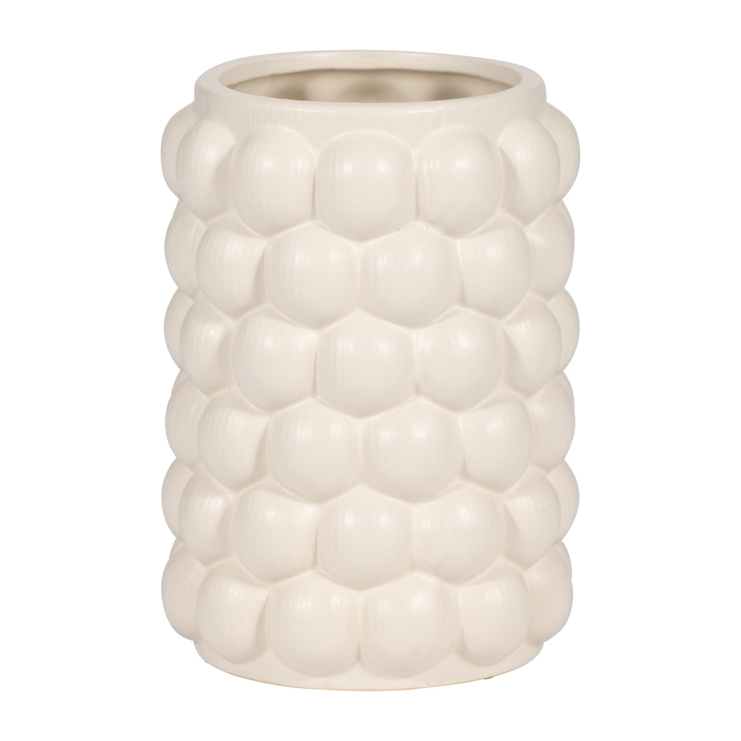 CER, 7" BUBBLE VASE, COTTON